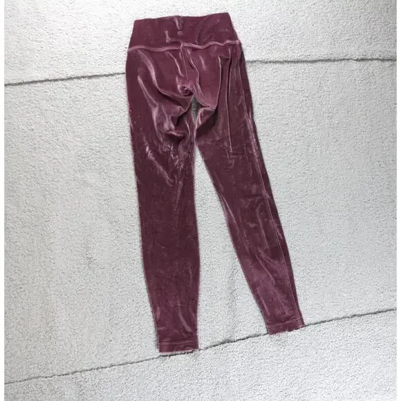 Lululemon Legging 6 Deep Maroon Wunder Under Special Edition Velvet Garnet - Picture 3 of 11